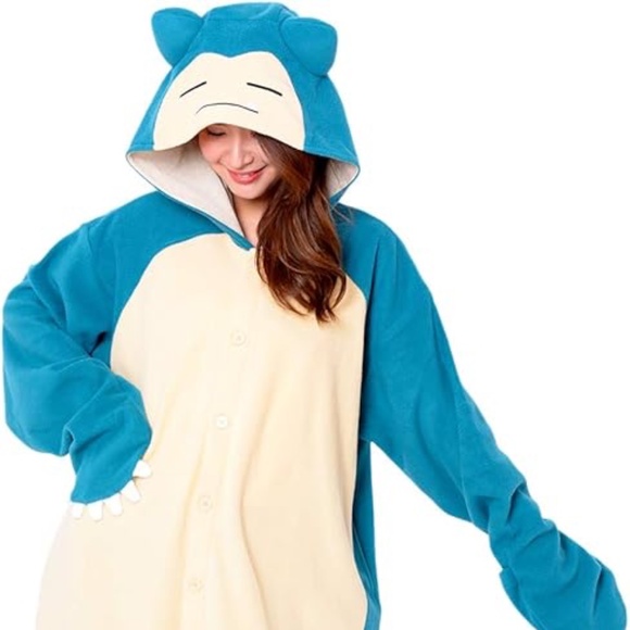 Snorlax fuzzy one piece pajamas - Picture 5 of 5